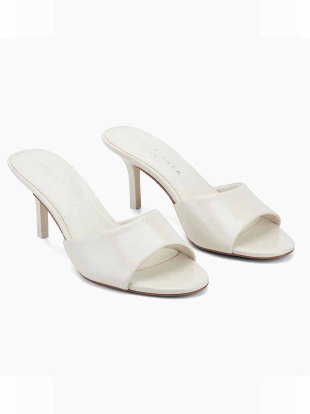 NEW Marc Fisher LTD Finny Slide Sandals in Ivory